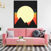 Moon Mountain Abstract Design Leinwanddruck (Insitu (Wohnzimmer))