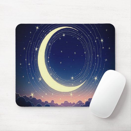 Moon Mouse Pad - Zauberhafte Schreibtischausstattu Mousepad (Mit Mouse)