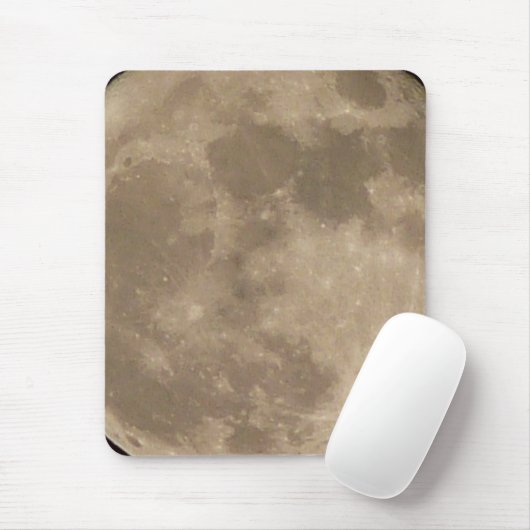 Moon Mousepad Astrologie Vollmond Computergeschenk (Mit Mouse)