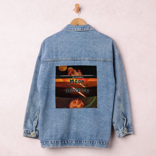 Moon Moving Into the Next Universe Denim Jacket Jeansjacke (Hangar)