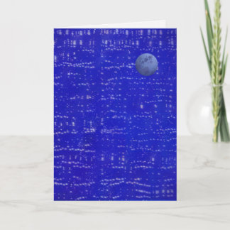 Moon Music Greeting Card Karte