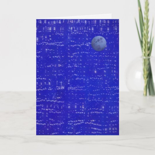 Moon Music Greeting Card Karte (Vorderseite)