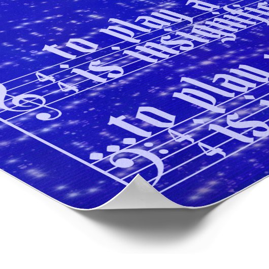 Moon Music Poster (Ecke)