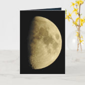 Moon Nah Up Foto, Blick auf den gleichen Mond Karte (Gelbe Blume)