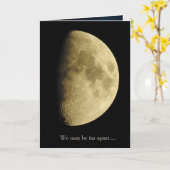 Moon Nah Up Foto, einsam ohne Sie Karte (Gelbe Blume)