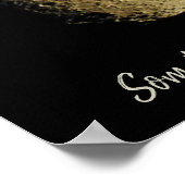 Moon Nah up Fotografie und Zitat Poster (Ecke)