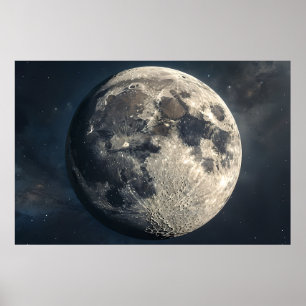 Moon Nah-Up - Surreal Mondposter Poster