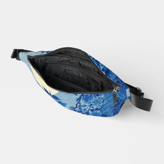 Moon Night Abend Tree Blue Moonlit Bauchtasche (Offen)