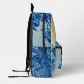 Moon Night Abend Tree Blue Moonlit Bedruckter Rucksack (Links)