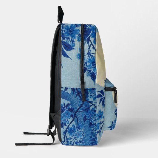 Moon Night Abend Tree Blue Moonlit Bedruckter Rucksack (Links)