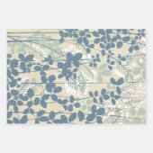 Moon Night Abend Tree Blue Moonlit Geschenkpapier Set (Vorderseite 2)