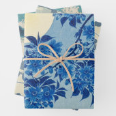 Moon Night Abend Tree Blue Moonlit Geschenkpapier Set (Beispiel)