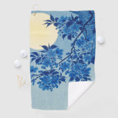 Moon Night Abend Tree Blue Moonlit Golfhandtuch (Insitu)