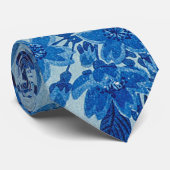 Moon Night Abend Tree Blue Moonlit Krawatte (Gerollt)