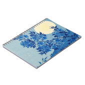 Moon Night Abend Tree Blue Moonlit Notizblock (Linke Seite)