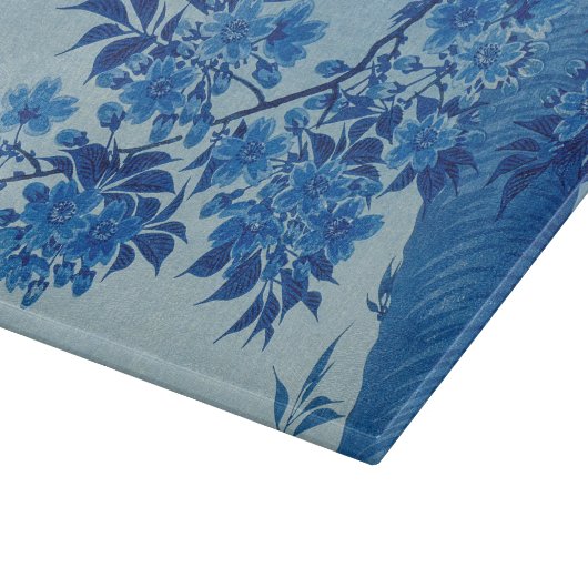 Moon Night Abend Tree Blue Moonlit Schneidebrett (Ecke)