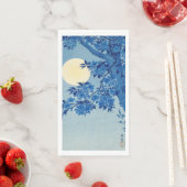 Moon Night Abend Tree Blue Moonlit Serviette (Beispiel)