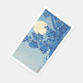 Moon Night Abend Tree Blue Moonlit Serviette (Ecke)