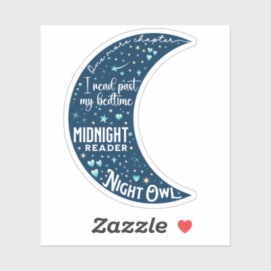 Moon Night Reader Aufkleber (Blatt)