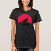 Moon Night Theme Wolf Summer Wolves Grafik T-Shirt (Vorderseite)