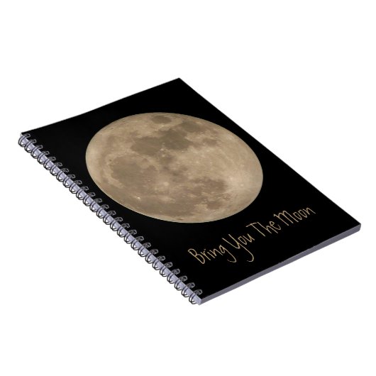 Moon Notebook Custom Full Moon Journal Buchgeschen Notizblock (Rechte Seite)