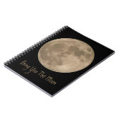 Moon Notebook Custom Full Moon Journal Buchgeschen Notizblock (Linke Seite)