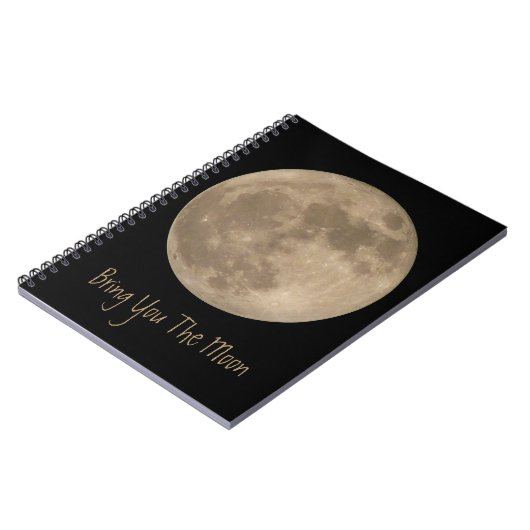 Moon Notebook Custom Full Moon Journal Buchgeschen Notizblock (Linke Seite)