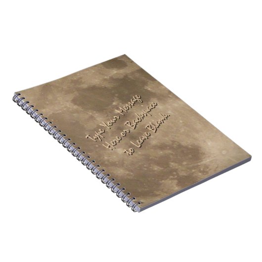 Moon Notebook Custom Full Moon Journal Buchgeschen Notizblock (Rechte Seite)