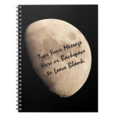 Moon Notebook Custom Moon Journal Note Sketch Book Notizblock (Vorderseite)