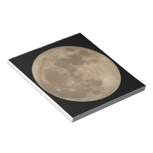 Moon Notepad Full Moon Notepads Fun Moon Geschenke Notizblock (angewinkelt)