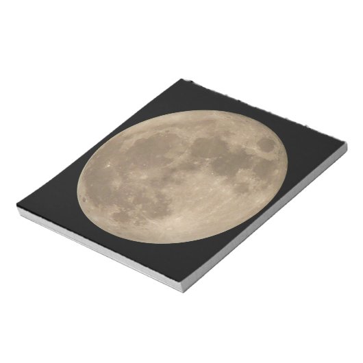 Moon Notepad Full Moon Notepads Fun Moon Geschenke Notizblock (Rotiert)
