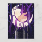 Moon Nymph in Woods Postkarte (Vorderseite)