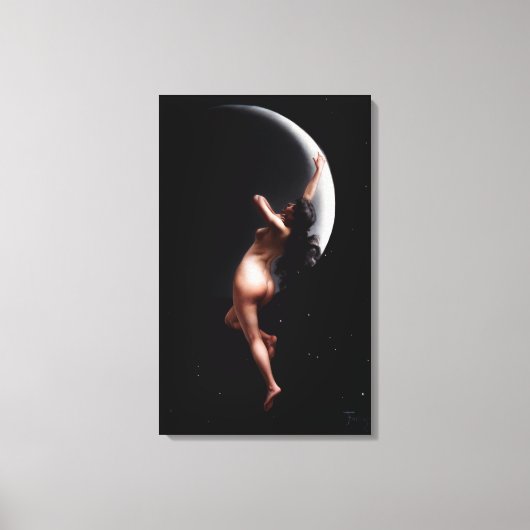Moon Nymph von Luis Ricardo Falero Leinwanddruck (Vorderseite)