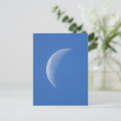 Moon on Blue Sky Postkarte (Stehend Vorderseite)