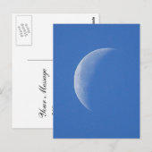 Moon on Blue Sky Postkarte (Vorne/Hinten)