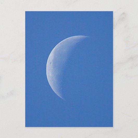 Moon on Blue Sky Postkarte (Vorderseite)