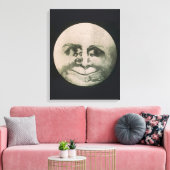 Moon Optical Illusion Leinwanddruck (Insitu (Wohnzimmer))