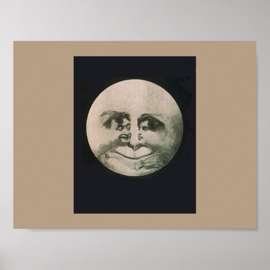 Moon Optical Illusion Poster (Vorne)