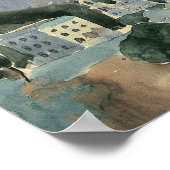 Moon Over Barcelona von Walter Gramatte Poster (Ecke)