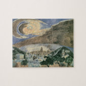 Moon Over Barcelona von Walter Gramatte Puzzle (Horizontal)