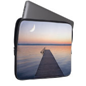 Moon Over Buscharner Footbridge | Starnberg Laptopschutzhülle (Vorne Rechts)