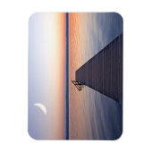 Moon Over Buscharner Footbridge | Starnberg Magnet (Vertikal)