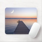 Moon Over Buscharner Footbridge | Starnberg Mousepad (Mit Mouse)