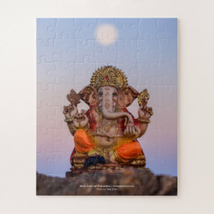 Moon Over Ganeshji, 16x20 Jigsaw Puzzle 2
