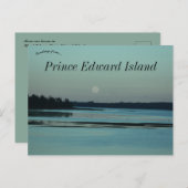 Moon Over Herons Charlottetown PEI Kanada Postkarte (Vorne/Hinten)