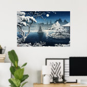 Moon Over Hibiya Park by Tsuchiya Koitsu Poster (Heimbüro)