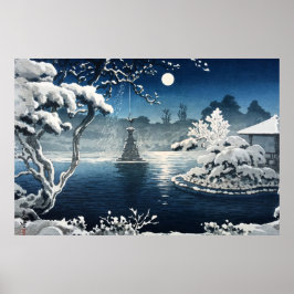 Moon Over Hibiya Park by Tsuchiya Koitsu Poster