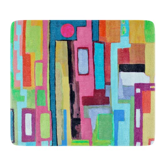 Moon Over Miami 6 x 7 Deko Glasfaserkabel Schneidebrett (Vorderseite)