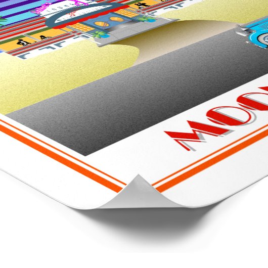 Moon Over Miami Poster (Ecke)