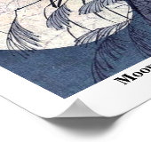 Moon over Mount Inaba by Taiso, Yoshitoshi Ukiyoe Poster (Ecke)